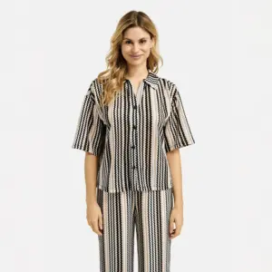 Crochet Jersey Shirt Striped